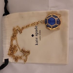 KATE SPADE • Paradise Found Turtle Locket Necklace